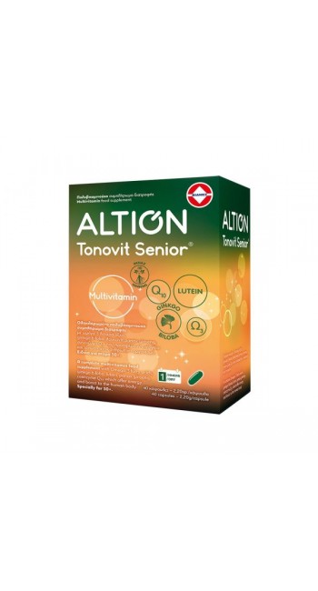 Altion Tonovit Senior Ενισχυμένη Πολυβιταμίνη για Σωματική & Πνευματική Τόνωση για Ηλικίες άνω των 50 Ετών, 40caps