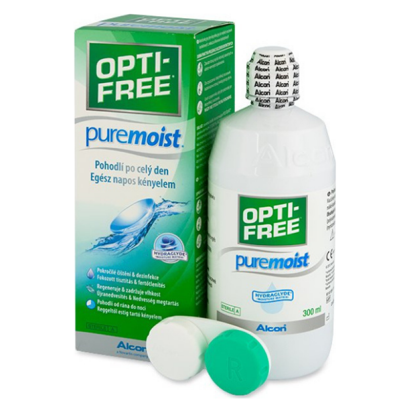 Opti-Free Pure Moist, Εξελιγμένο Διάλυμα Διπλής Απολύμανσης 300ml 