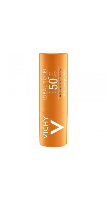 Vichy Ideal Soleil SPF50+ Stick Zones Sensibles Αντιηλιακό Στικ για τις Ζώνες σε Έντονη Έκθεση, 9 gr