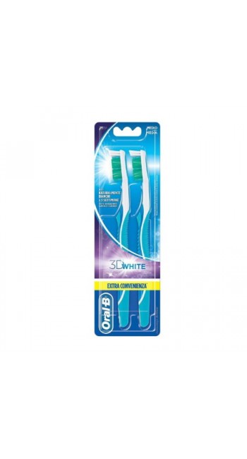 Oral-B 3D White 35, Οδοντόβουρτσα Μέτρια 2τμχ 