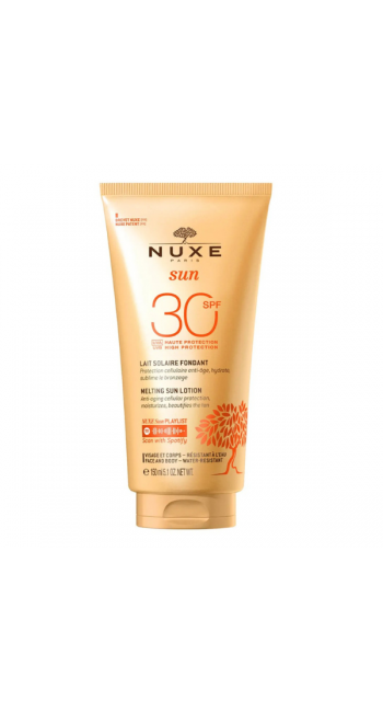 Nuxe Μelting Sun Lotion Αντηλιακό Γαλάκτωμα Υψηλής Προστασίας για Πρόσωπο & Σώμα SPF30, 150ml