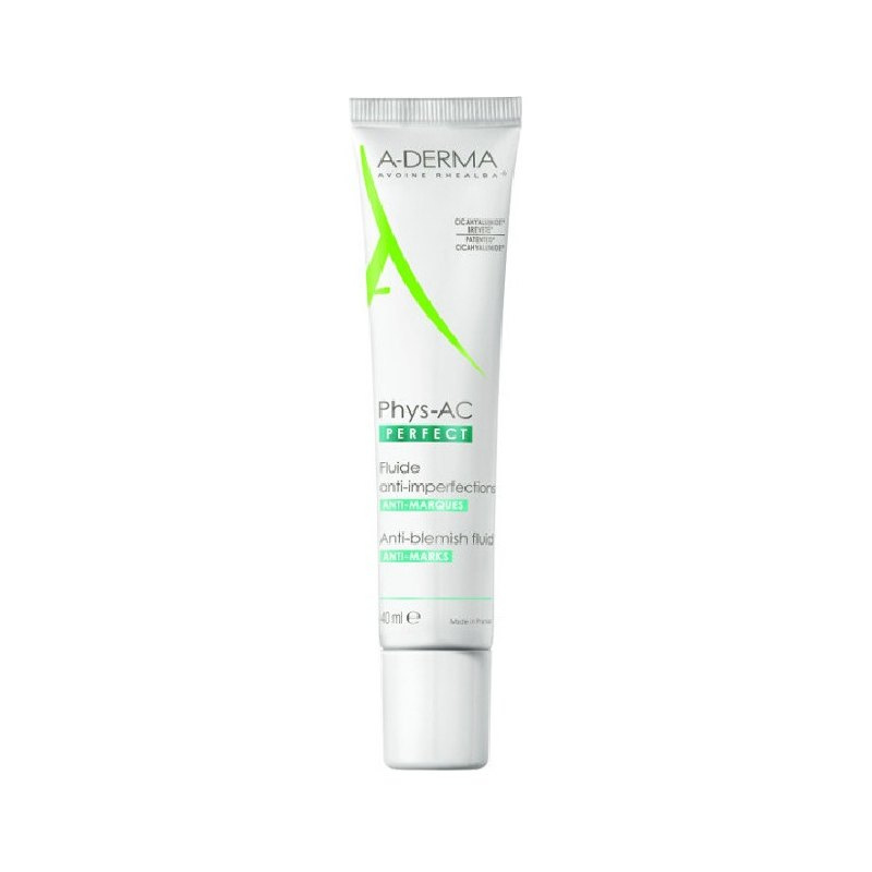 A-Derma Phys-AC Perfect Anti-Blemish Fluid Λεπτόρρευστη Κρέμα κατά των Ατελειών & των Σημαδιών, 40ml