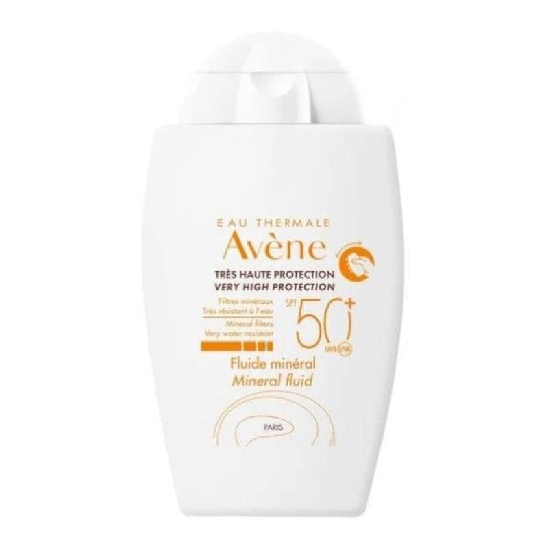 Avene Fluide Mineral SPF50+ Αντηλιακό Προσώπου για το Ευαίσθητο Mη Ανεκτικό Δέρμα, 40ml