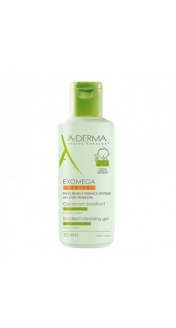 A-Derma Exomega Control Gel Καθαρισμού για Σώμα/Μαλλιά - Ατοπικό Δέρμα 200ml