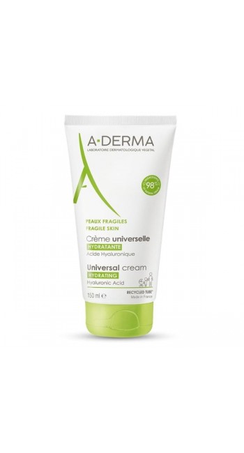 A-Derma Universal Moisturizing Cream Ενυδατική Κρέμα για Όλη την Οικογένεια Πρόσωπο & Σώμα, 150ml