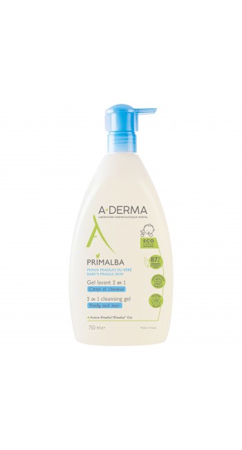 A-Derma Primalba Gel Lavant Douceur, Καθαρισμός για το Ευαίσθητο Βρεφικό Δέρμα, 750ml 