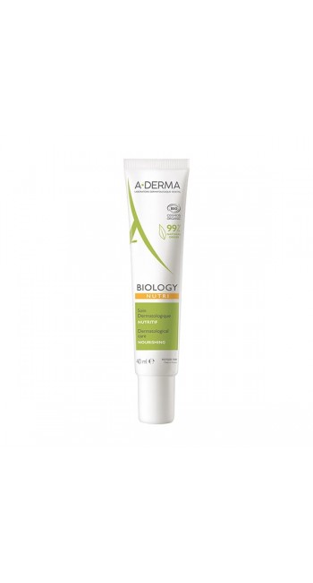 A-Derma Biology Nutri Dermatological Intensive Nutrition Care for Dry Skin Δερματολογική Φροντίδα Εντατικής Θρέψης για Πολύ Ξηρό Δέρμα, 40ml