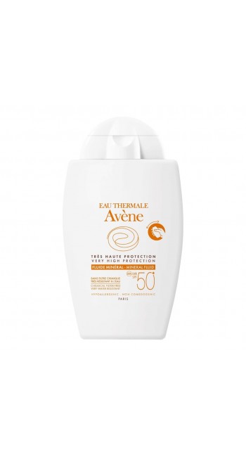 Avene Fluide Mineral SPF50+ Αντηλιακό Προσώπου για το Ευαίσθητο Mη Ανεκτικό Δέρμα, 40ml