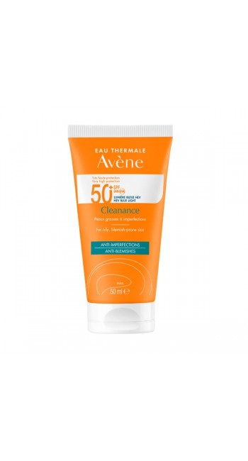 Avene Cleanance Solaire SPF50+ Αντιηλιακή Κρέμα Προσώπου για Λιπαρή με Ατέλειες Επιδερμίδα, 50ml