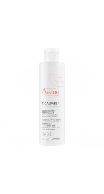 Avene Cicalfate+ Gel Nettoyant Assainissant Εξυγιαντικό Τζελ Καθαρισμού για Ευαίσθητο & Ερεθισμένο Δέρμα, 200ml