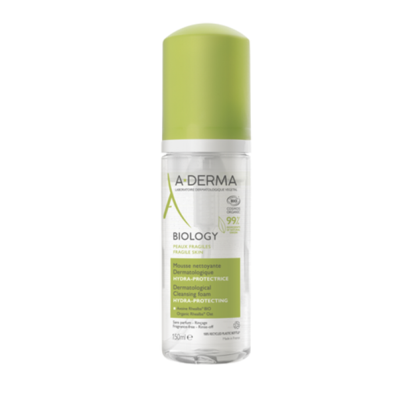 A-Derma Biology Hydra-Protective Cleansing Foam Αφρός Καθαρισμού, 150ml