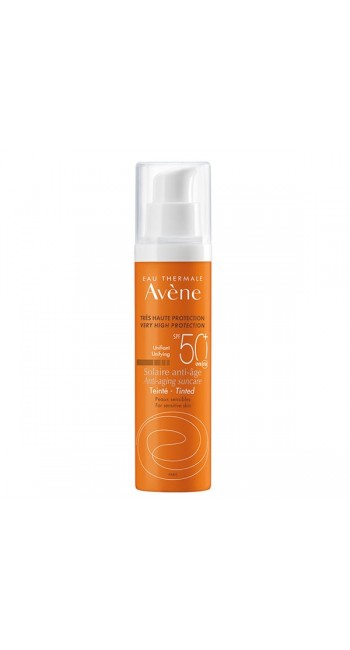 Avene Solaire Anti Age Tinted SPF50+ Αντηλιακή Κρέμα Προσώπου με Aντιγηραντική Δράση & Χρώμα, 50ml