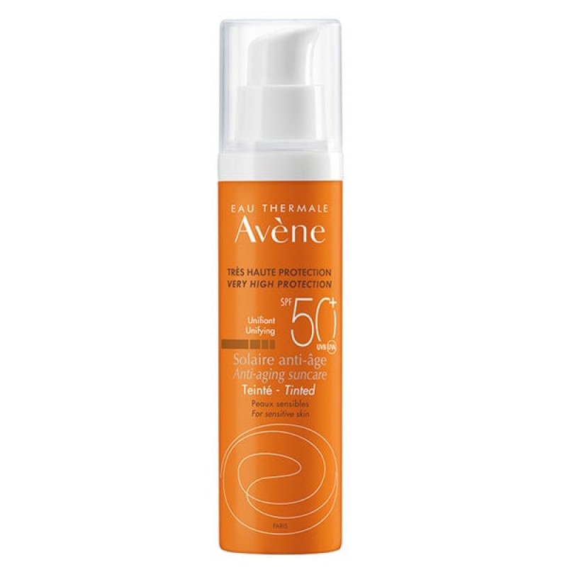 Avene Solaire Anti Age Tinted SPF50+ Αντηλιακή Κρέμα Προσώπου με Aντιγηραντική Δράση & Χρώμα, 50ml