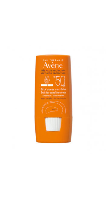 Avene Stick Zones Sensibles SPF50+ Αντηλιακό Στικ για Ευαίσθητες Ζώνες 8 gr