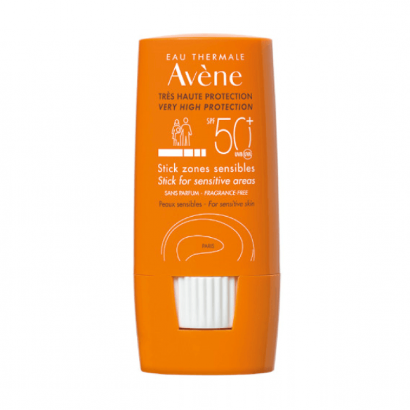 Avene Stick Zones Sensibles SPF50+ Αντηλιακό Στικ για Ευαίσθητες Ζώνες 8 gr