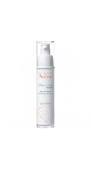 Avene Cleanance Women Smoothing Night Care Κρέμα Λείανσης Νύχτας για Δέρμα με Ατέλειες & Σημάδια Ενήλικης Ακμής, 30ml