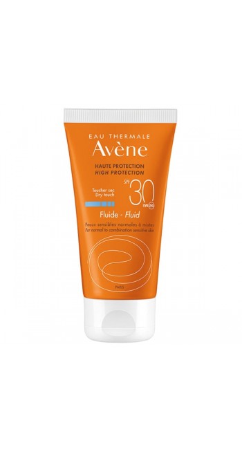 Avene Fluid SPF30, Αντηλιακή Λεπτόρρευστη Κρέμα Προσώπου για Ευαίσθητο Δέρμα, 50ml