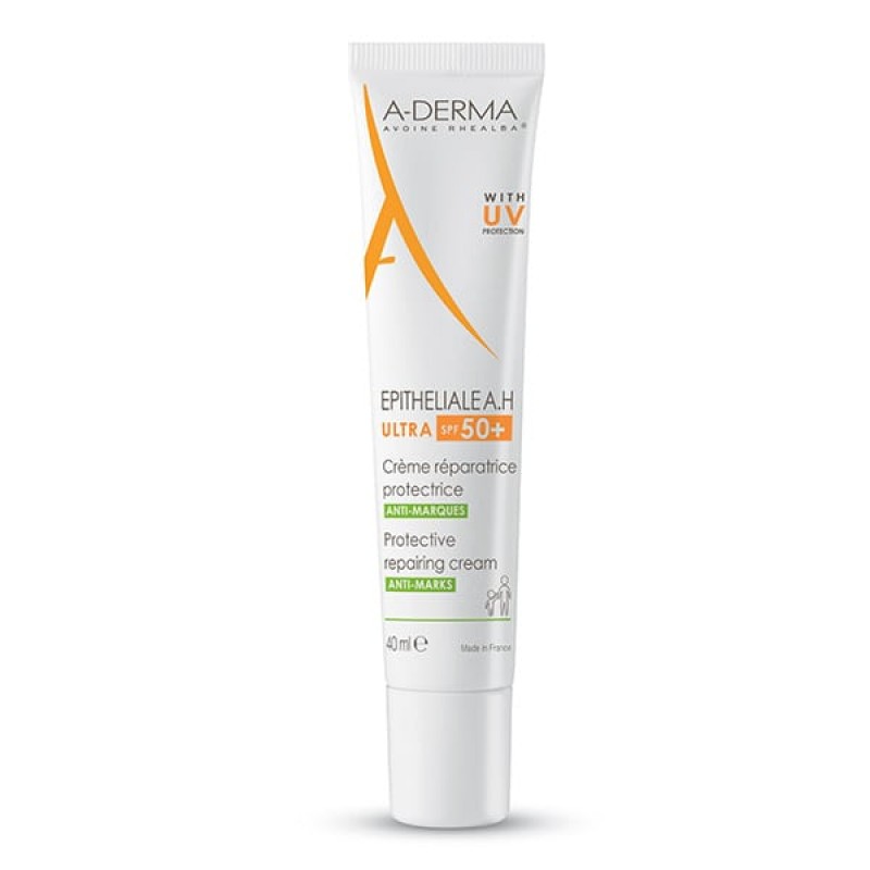 A- Derma Epitheliale A.H. Ultra SPF50+ Προστατευτική Επανορθωτική Κρέμα Κατά των Σημαδιών 40ml 