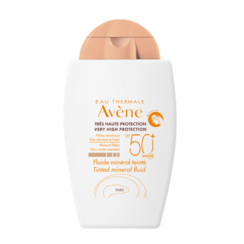 Avene Tinted Mineral Fluid SPF50+ Αντιηλιακό Προσώπου με Χρώμα, 40ml