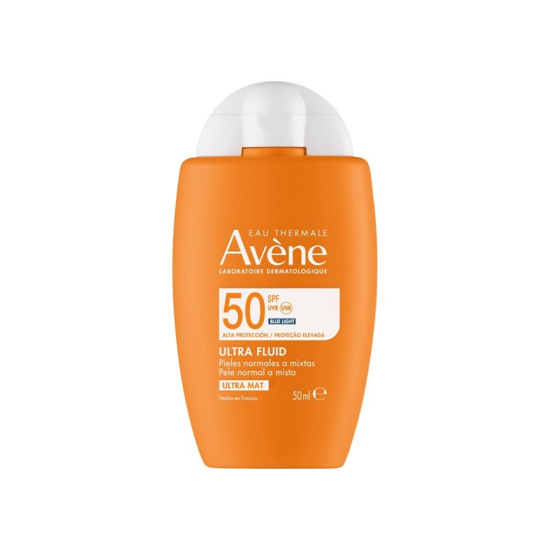 Avene Ultra Fluid Invisible Aντηλιακή Κρέμα Προσώπου SPF50, 50ml 