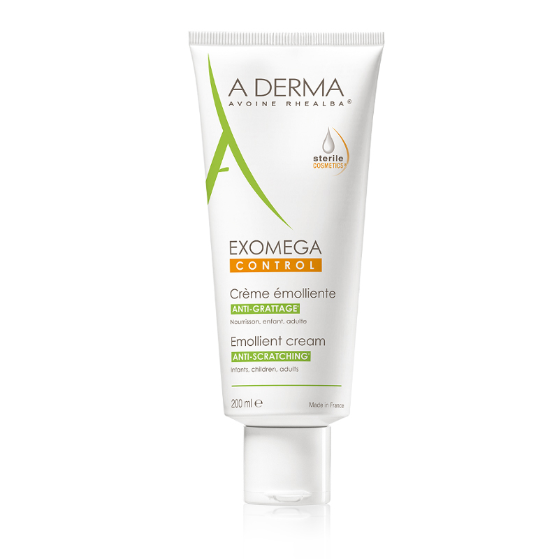 A-Derma Exomega Control Emollient Cream Ενυδατική Κρέμα Ανάπλασης Σώματος για Ξηρές Επιδερμίδες 200ml