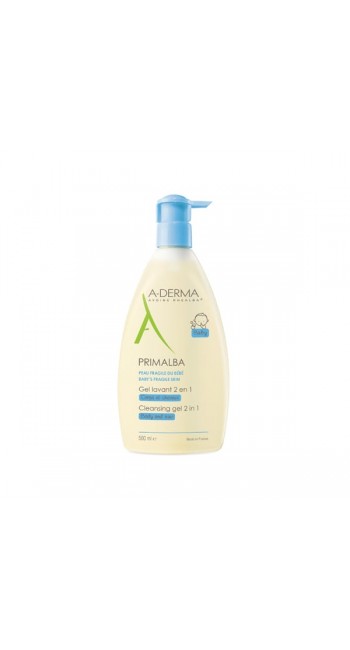 A-Derma Primalba Bebe Απαλό Αφρόλουτρο Για Μαλλιά & Σώμα 500ml