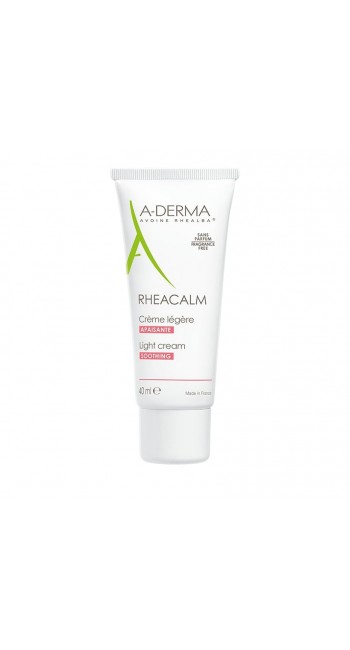 A-Derma Rheacalm Light Soothing Cream Καταπραϋντική Κρέμα Προσώπου Ελαφριάς Υφής 40ml 