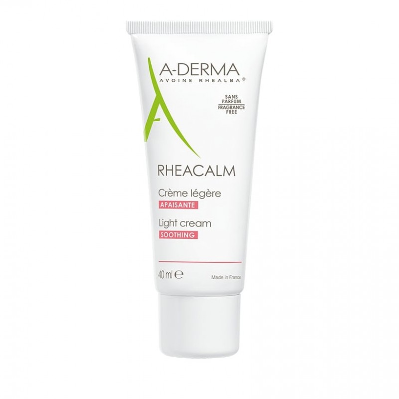 A-Derma Rheacalm Light Soothing Cream Καταπραϋντική Κρέμα Προσώπου Ελαφριάς Υφής 40ml 