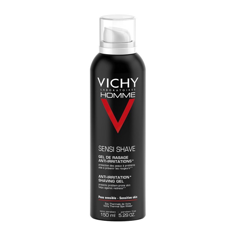 Vichy Homme Sensi Shave Gel Τζελ Ξυρίσματος Κατά των Ερεθισμών, 150m