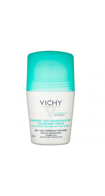 Vichy Deodorant 48h Intensive Anti-perspirant Roll-On Εντατική Αποσμητική Φροντίδα, 50ml