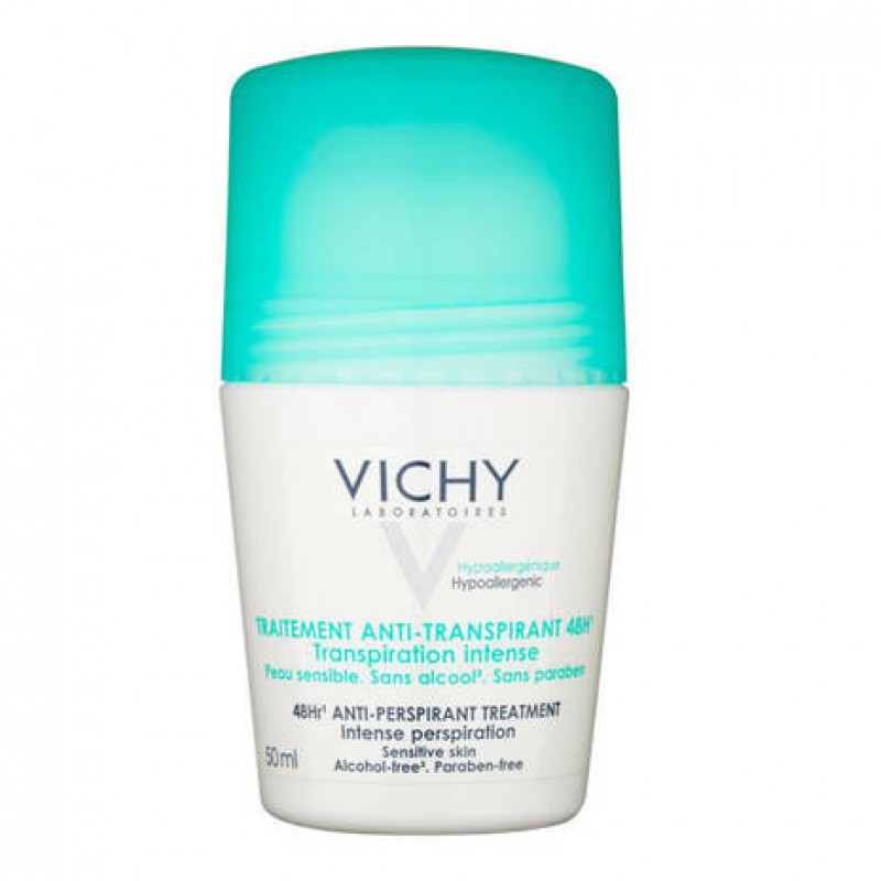 Vichy Deodorant 48h Intensive Anti-perspirant Roll-On Εντατική Αποσμητική Φροντίδα, 50ml