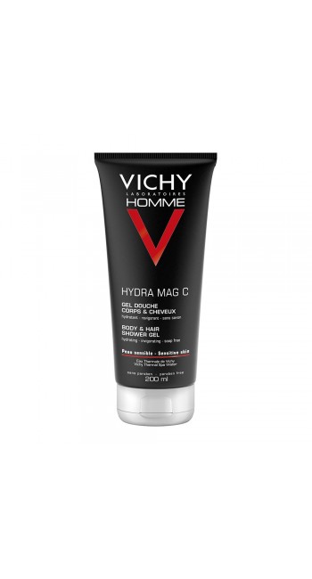 Vichy Homme for Man Hydra Mag - C Shower Gel Ανδρικό Τονωτικό Gel Ντους για Σώμα & Μαλλιά, 200ml