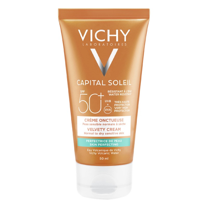 Vichy Capital Soleil Αντηλιακή Κρέμα Προσώπου SPF50+ με Βελούδινη Υφή, 50ml