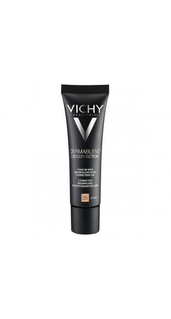 Vichy Dermablend 3D No.35 Sand Make Up Ενεργής Διόρθωσης 16 Ωρών για Υψηλή Κάλυψη και Επανόρθωση, 30ml