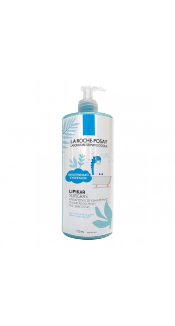 La Roche Posay Lipikar Surgras +350ml ΔΩΡΕΑΝ ΠΡΟΙΟΝ Καθαριστικό σε Υφή Κρέμας για Καταπολέμηση της Ξηρότητας, 750ml