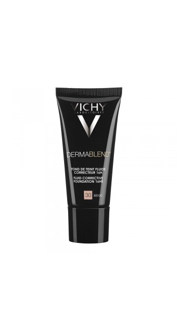 Vichy Dermablend Make Up Fluid No.30 Beige Διορθωτικό Make-Up Υψηλής Κάλυψης έως 16hrs, 30ml