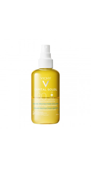 Vichy Ideal Soleil Hydrating Protective Solar Water SPF30 Αντηλιακό Νερό Προστασίας & Ενυδάτωσης με Υαλουρονικό Οξύ, 200ml