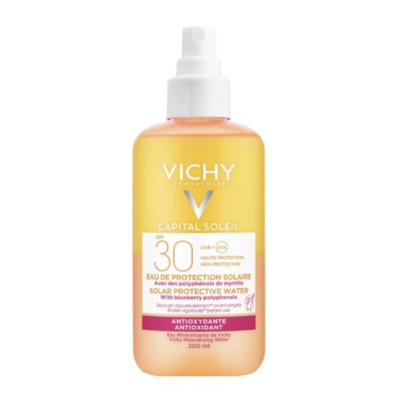 Vichy Ideal Soleil, Αντηλιακό Water Spray SPF30 - Αντιοξειδωτική Δράση 200ml 