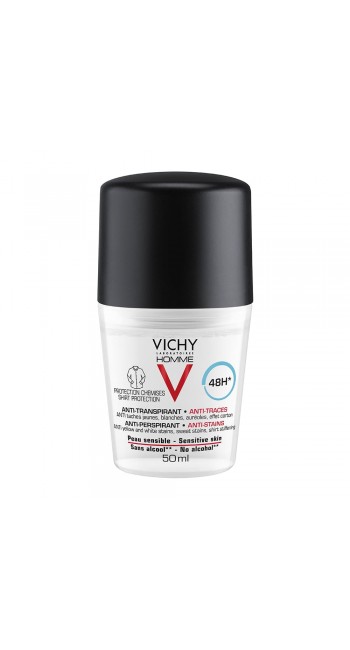 Vichy Homme Deo 48h Ανδρικό Αποσμητικό Ενάντια στα Σημάδια, 50ml