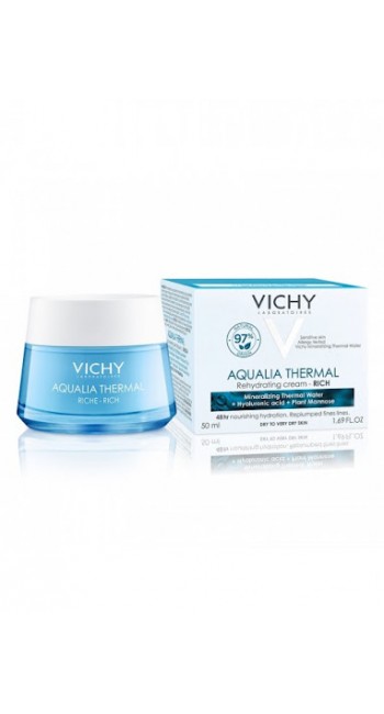 Vichy Aqualia Thermal, Κρέμα Ενυδάτωσης με Πλούσια Υφή, 50ml 