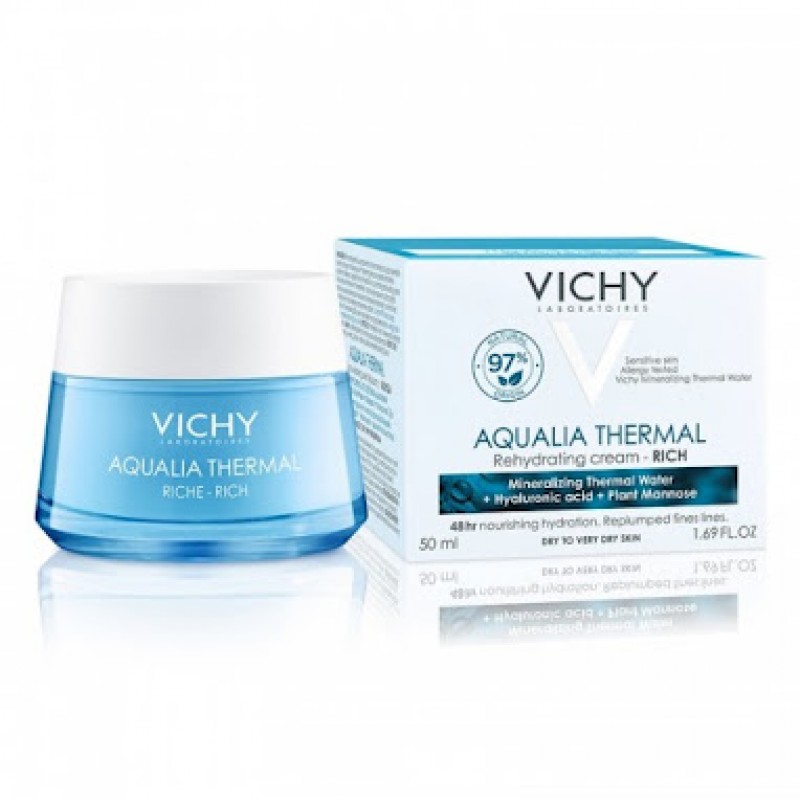 Vichy Aqualia Thermal, Κρέμα Ενυδάτωσης με Πλούσια Υφή, 50ml 