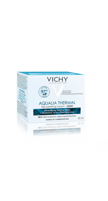 Vichy Aqualia Thermal Rehydrating Ενυδατική Κρέμα Προσώπου Ελαφριάς Υφής για Κανονικές - Μικτές Επιδερμίδες, 50ml