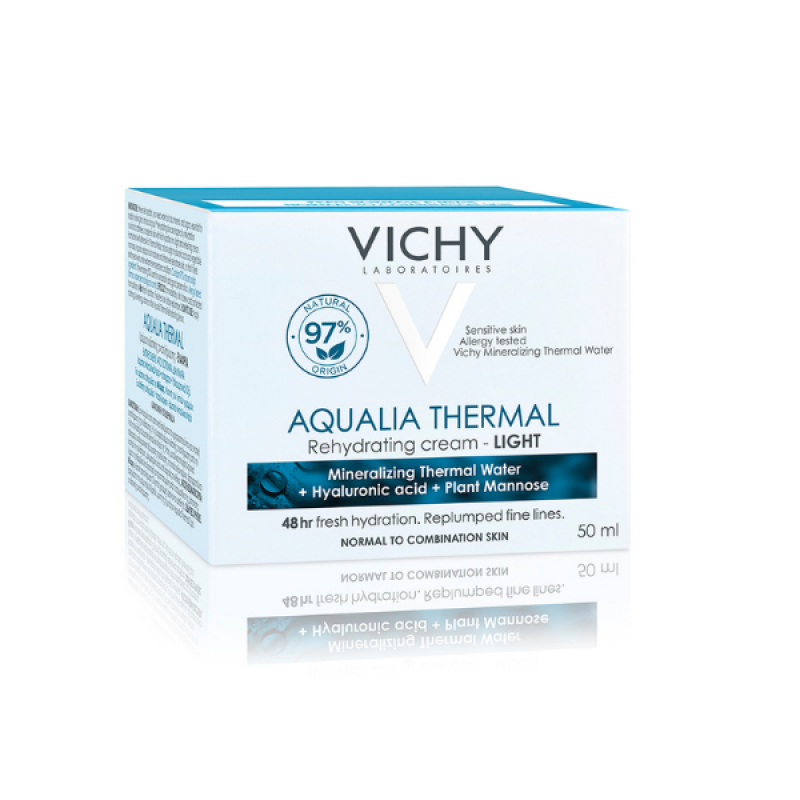 Vichy Aqualia Thermal Rehydrating Ενυδατική Κρέμα Προσώπου Ελαφριάς Υφής για Κανονικές - Μικτές Επιδερμίδες, 50ml