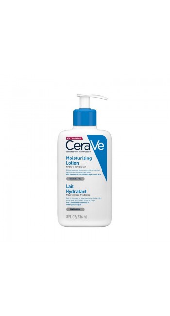 CeraVe Moisturising Lotion Ενυδατικό Γαλάκτωμα για Ξηρό/Πολύ Ξηρό Δέρμα, 236ml