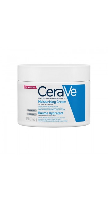 CeraVe Moisturizing Cream Ενυδατική Κρέμα για Ξηρό/Πολύ Ξηρό Δέρμα, 340gr