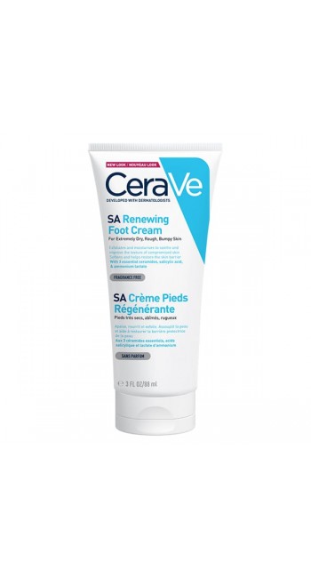 CeraVe SA Renewing Foot Cream Αναπλαστική Κρέμα Ποδιών με Σαλικυλικό Οξύ, 88ml