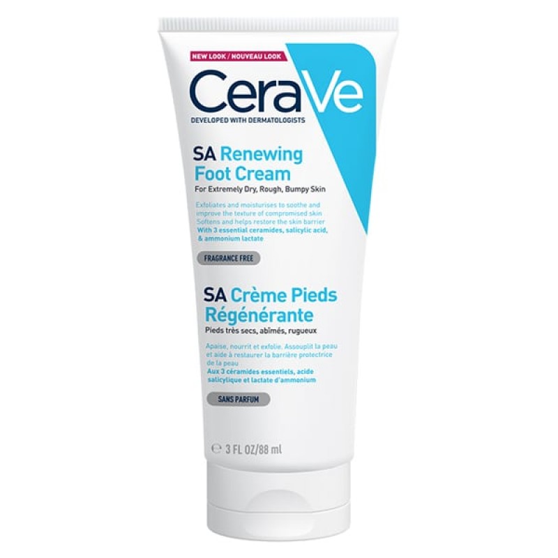 CeraVe SA Renewing Foot Cream Αναπλαστική Κρέμα Ποδιών με Σαλικυλικό Οξύ, 88ml