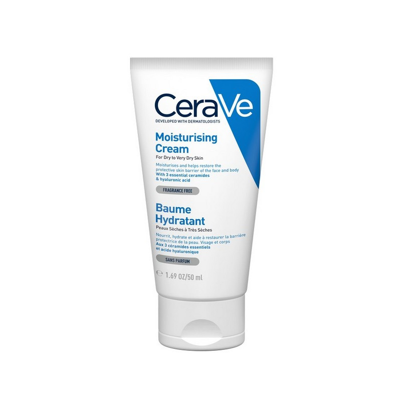 CeraVe Moisturizing Cream Ενυδατική Κρέμα για Ξηρό/Πολύ Ξηρό Δέρμα, 50ml