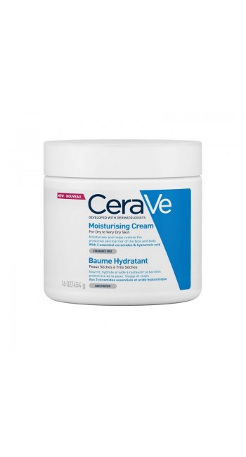 CeraVe Moisturizing Cream Ενυδατική Κρέμα για Ξηρό/Πολύ Ξηρό Δέρμα, 454gr