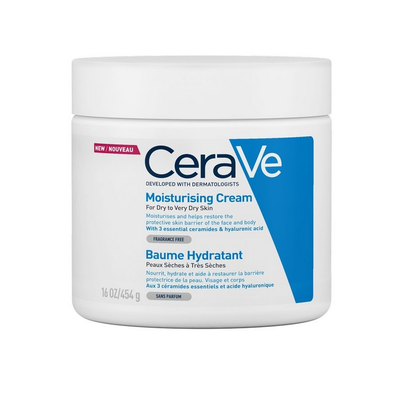 CeraVe Moisturizing Cream Ενυδατική Κρέμα για Ξηρό/Πολύ Ξηρό Δέρμα, 454gr